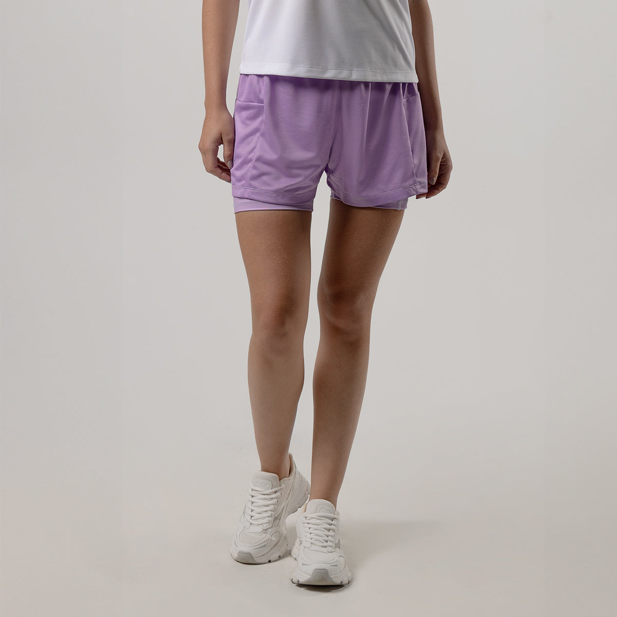 Shorts Deportivos Pantaloneta Con Licra Debajo Mujer Gimnasio