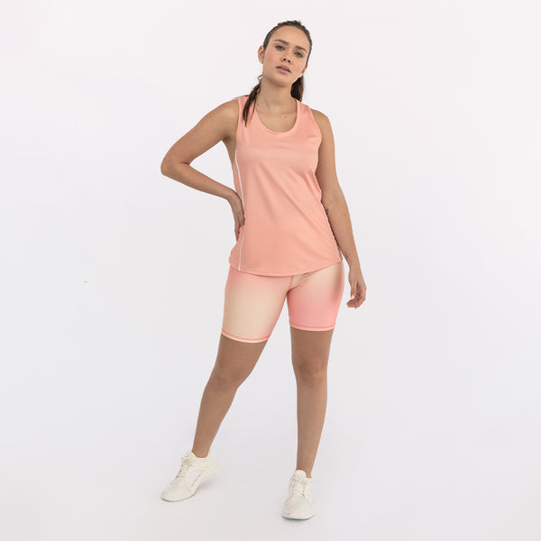 conjunto deportivo para dama en short y camiseta color rosado