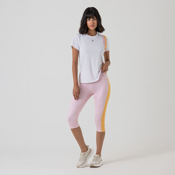 conjuntos de ropa deportiva para mujer de camiseta y leggins corto