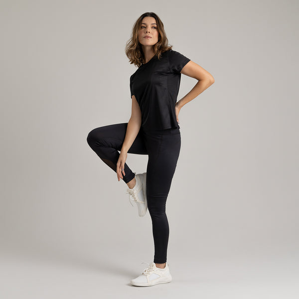 conjunto legging  y camiseta deporte mujer