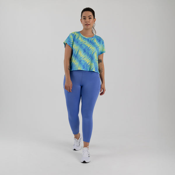 Conjunto deportivo de camiseta y legging para mujer